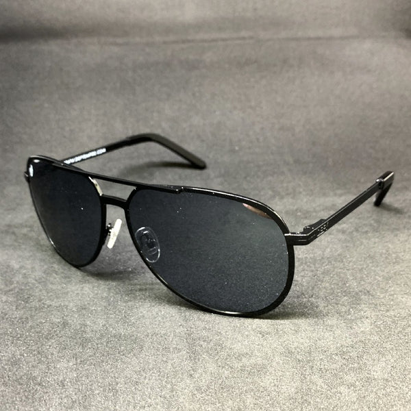 CHICAGO - GLOSS BLACK / SILVER MIRROR POLARIZED HIGH DEFINITION LENSES SPECIAL EDITION