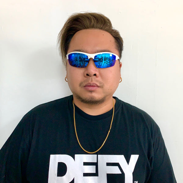 SEATTLE SENTINEL BLACK CLEAR/SILVER POLARIZED SUNGLASS WITH BLUE LIGHT FILTER CLEAR YELLOW LENSES