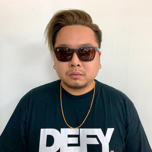 DAYTONA - MATTE BLACK FRAME/GREY POLARIZED LENSES SUNGLASS