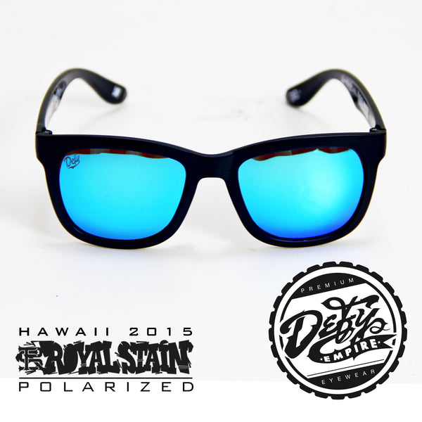 RS2 DEFY EMPIRE HAWAII ROYALSTAIN MATTE BLACK / ICE BLUE POLARIZED SUNGLASS