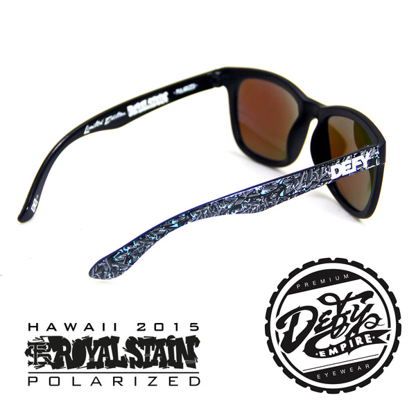 RS2 DEFY EMPIRE HAWAII ROYALSTAIN MATTE BLACK / ICE BLUE POLARIZED SUNGLASS