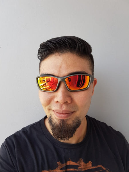 DALLAS VALKYRIE SILVER/BLUE POLARIZED SUNGLASS