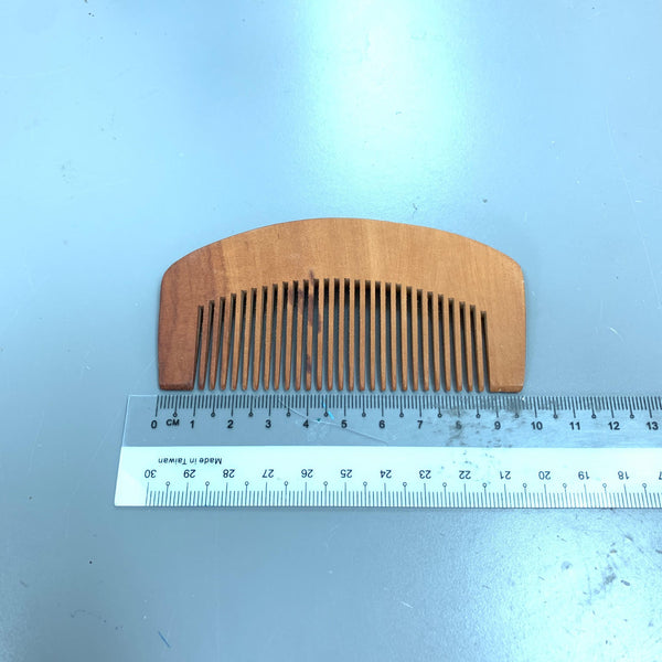 HIGH QUALITY ANTI-STATIC BEARD MOUSTACHE COMB PEACH WOOD WOODEN