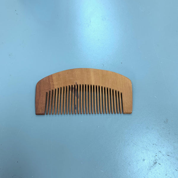 HIGH QUALITY ANTI-STATIC BEARD MOUSTACHE COMB PEACH WOOD WOODEN