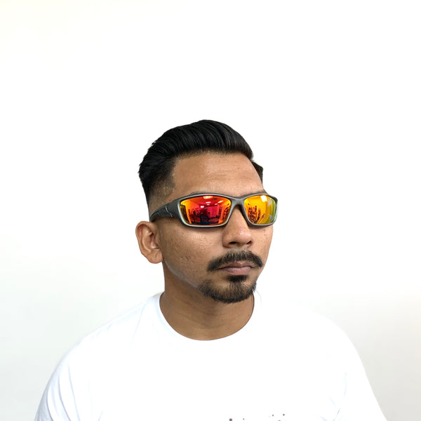 DALLAS VALKYRIE SILVER/BLUE POLARIZED SUNGLASS