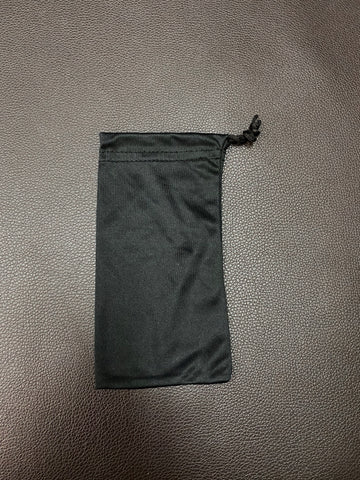 BLACK MICROFIBRE SUNGLASS POUCH BAG ACTS AS CLEANING CLOTH