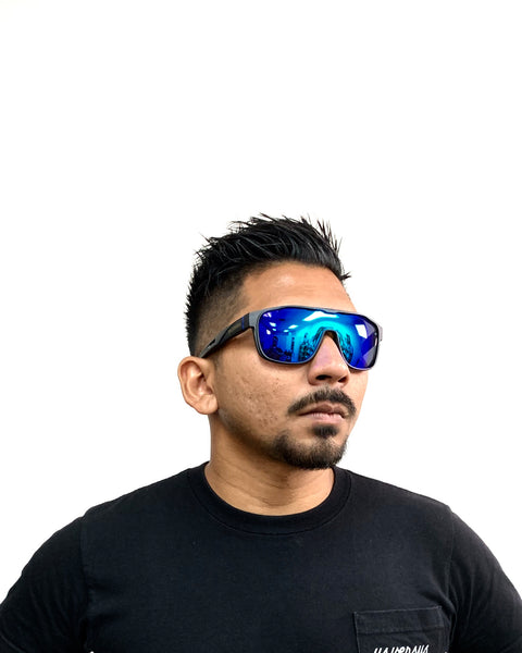 DEFY / PRIVATA MIRAGE LIMITED EDITION - MATTE BLACK FRAME/FROZEN BLUE MIRROR POLARIZED