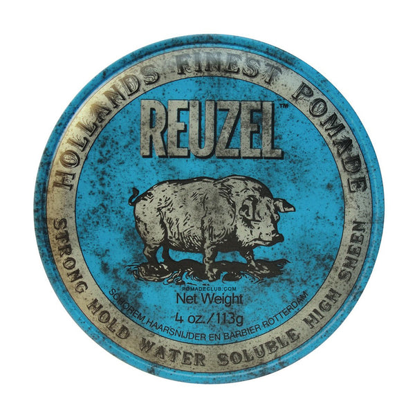 Reuzel Blue Strong High Sheen Pomade 4Oz